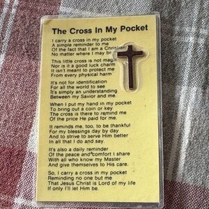 Inspirational Pocket Cross Card vintage 1979
